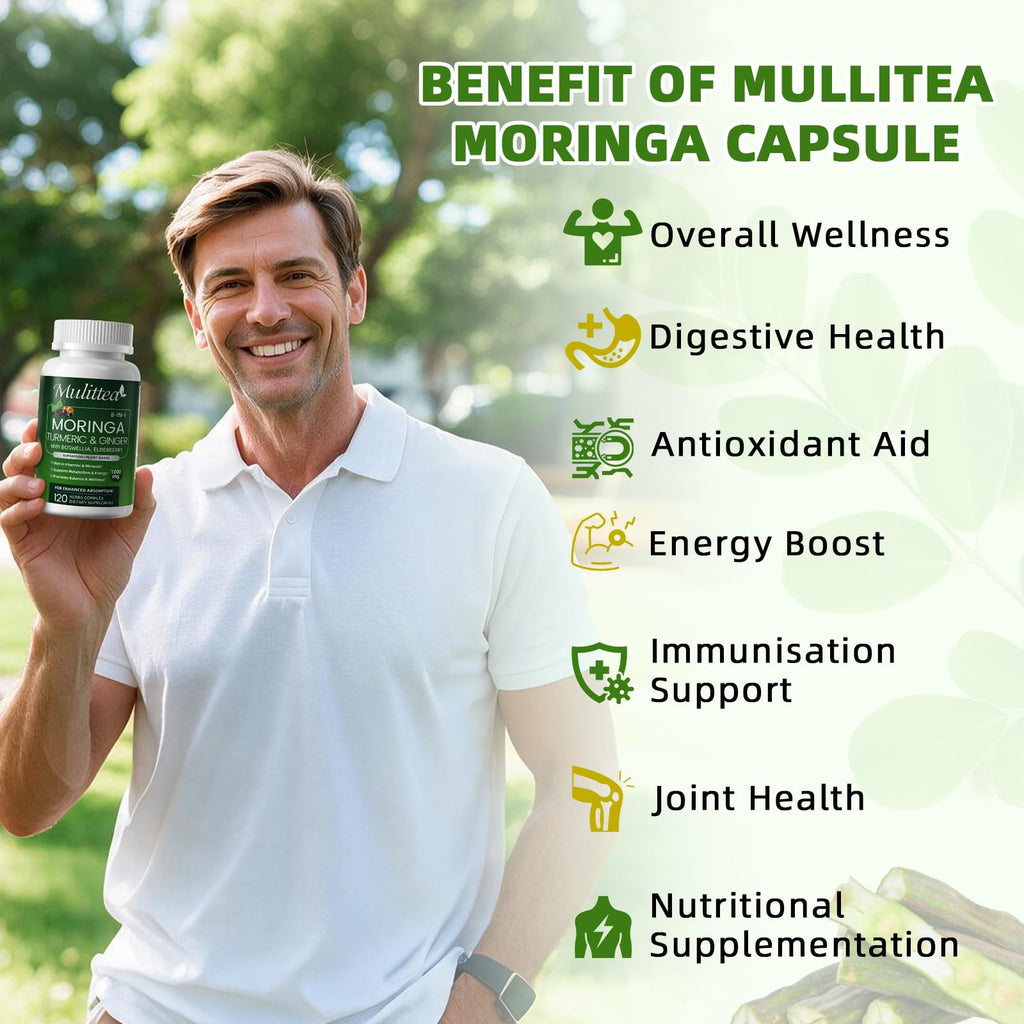 Moringa Capsules 1000mg with Ashwagandha & Turmeric R267