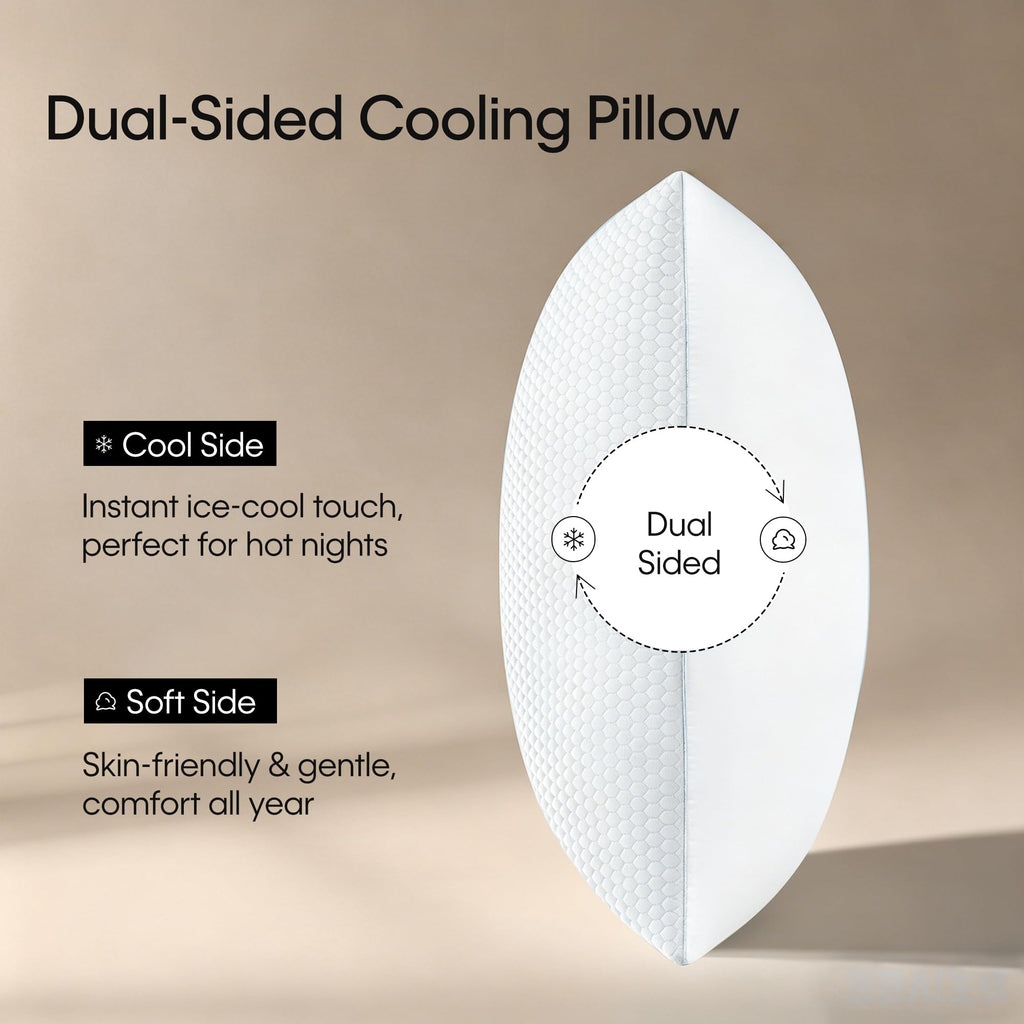 Cooling Reversible Down Alternative Bed Pillows C47027