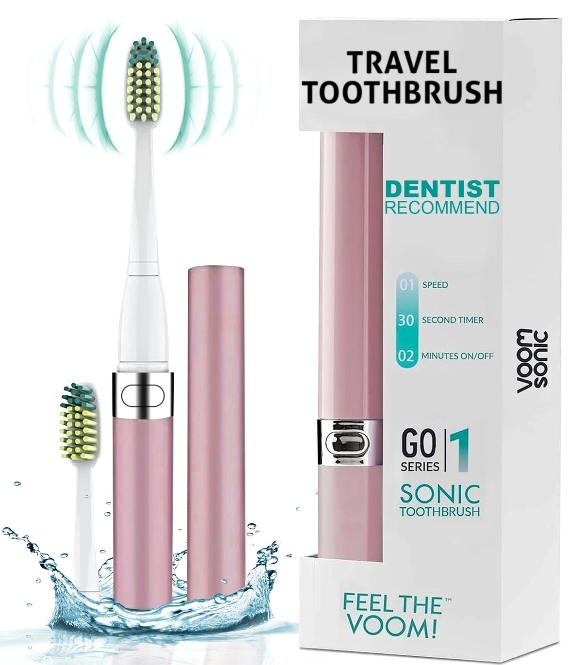 2-Pack Travel Electric Toothbrush S440745