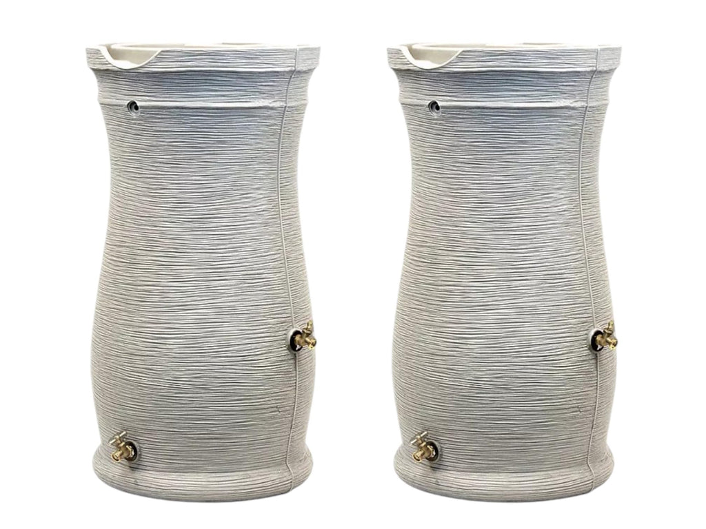 50 Gallon Sandstone Rain Barrel (2 Pack) A2118