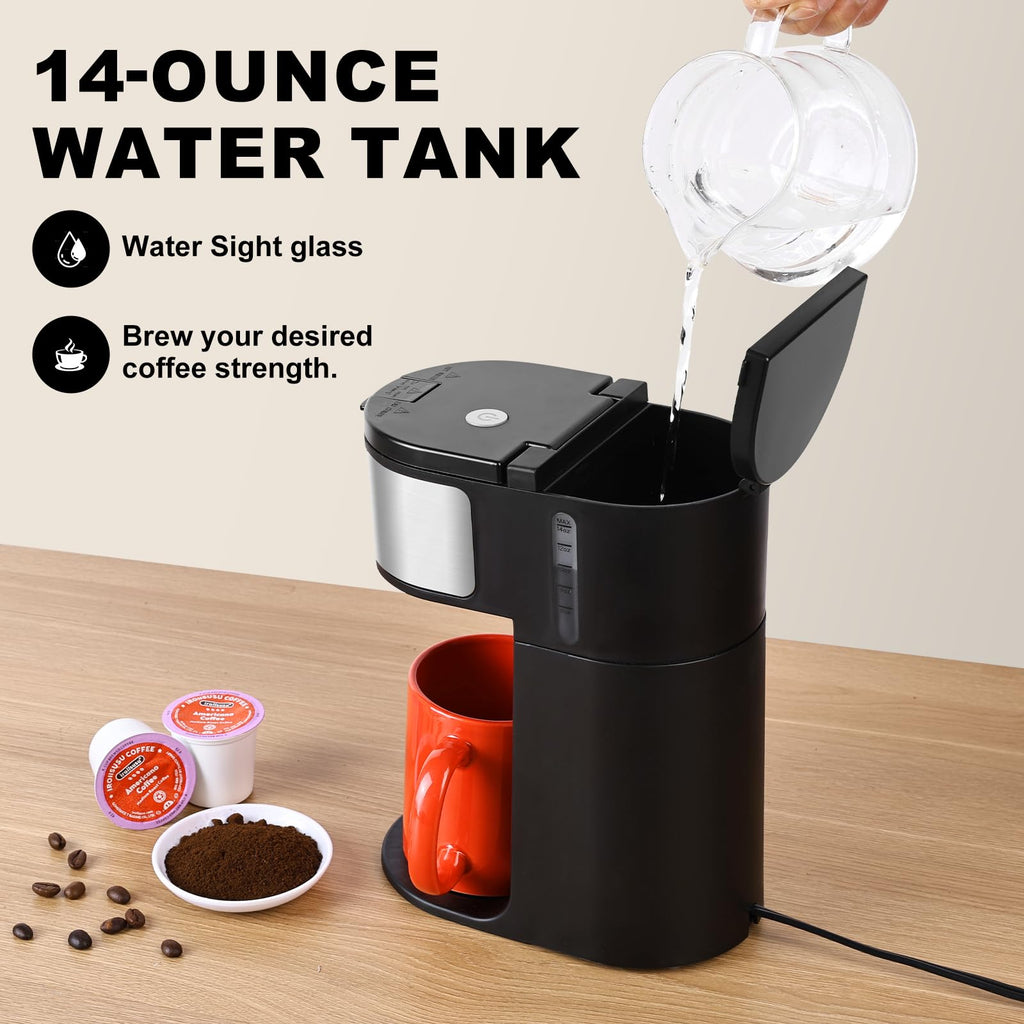 K Cup Single Serve Coffee Maker 2 in 1 R140
