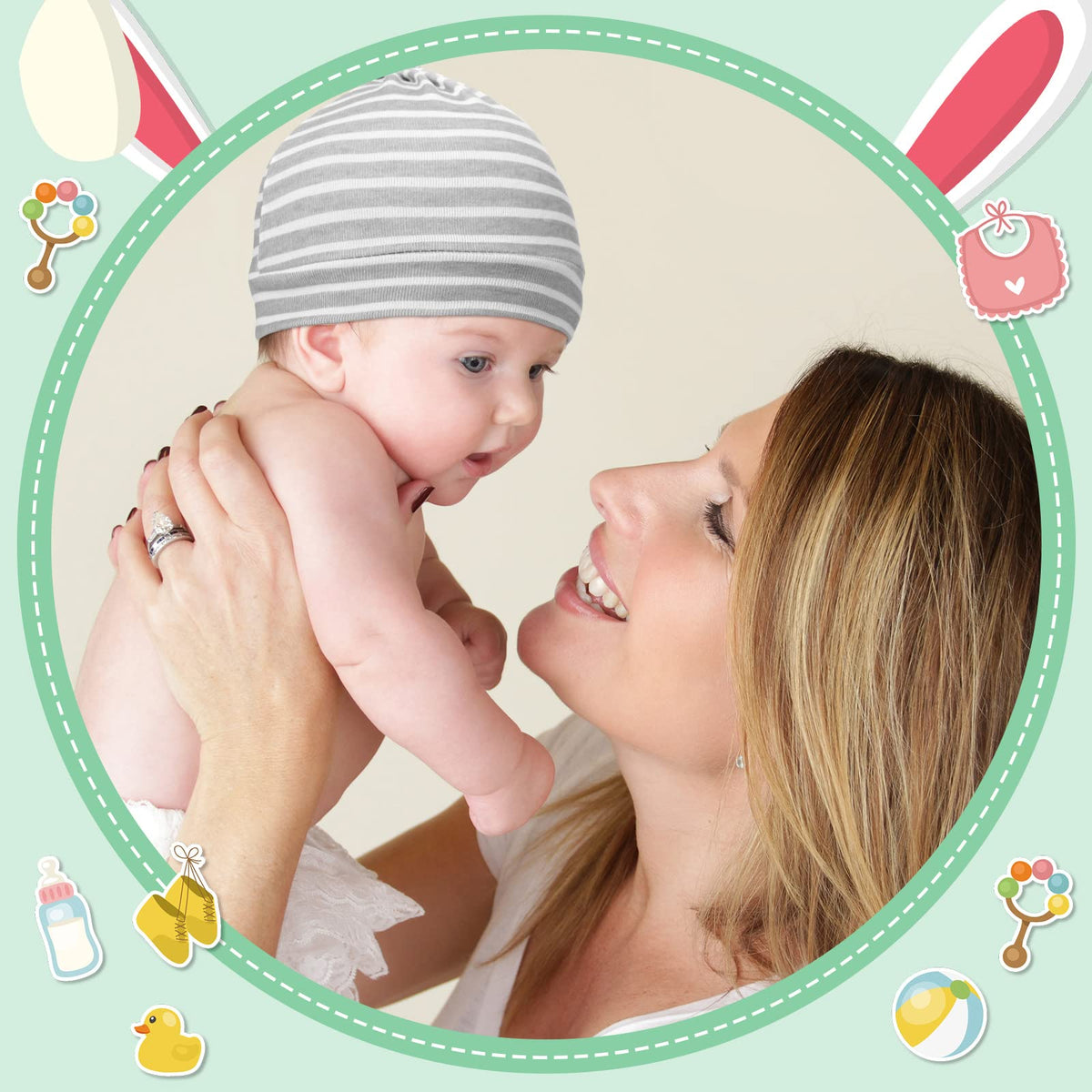 30 Pack Newborn Knot Beanie Hats X51558