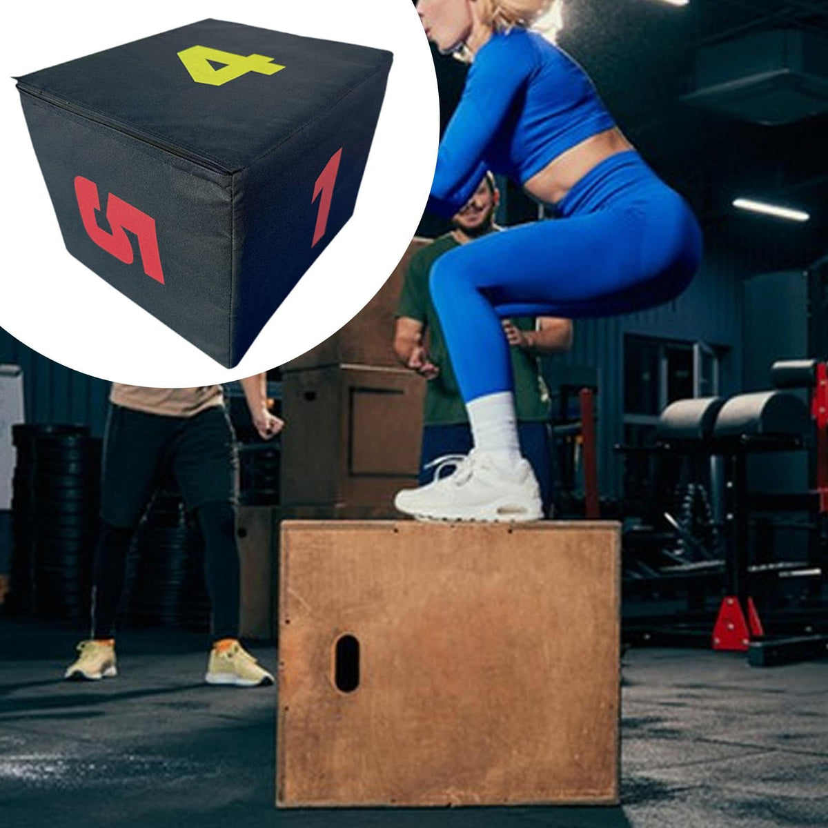 3-in-1 Non Slip Plyometric Jumping Box J96360