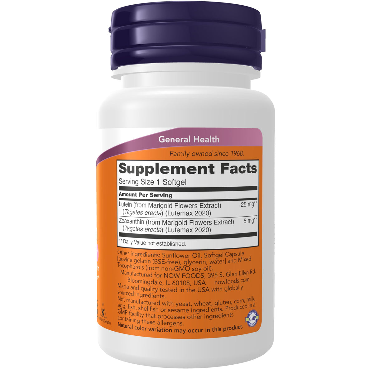 Lutein & Zeaxanthin 120 Softgels K1417