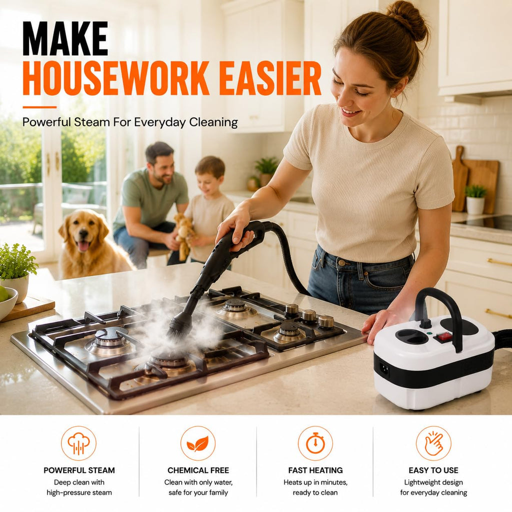 Handheld Steam Cleaner with 10-Piece Accessory Kit A275509
