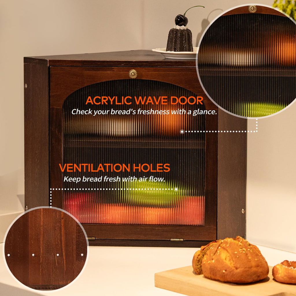 Wood Bread Box N4381