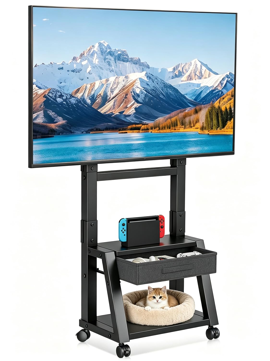 Mobile TV Cart with Storage Drawer for 32-75 inch TVs W221901