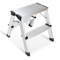 2 Step Aluminum Folding Ladder 330lbs X835737