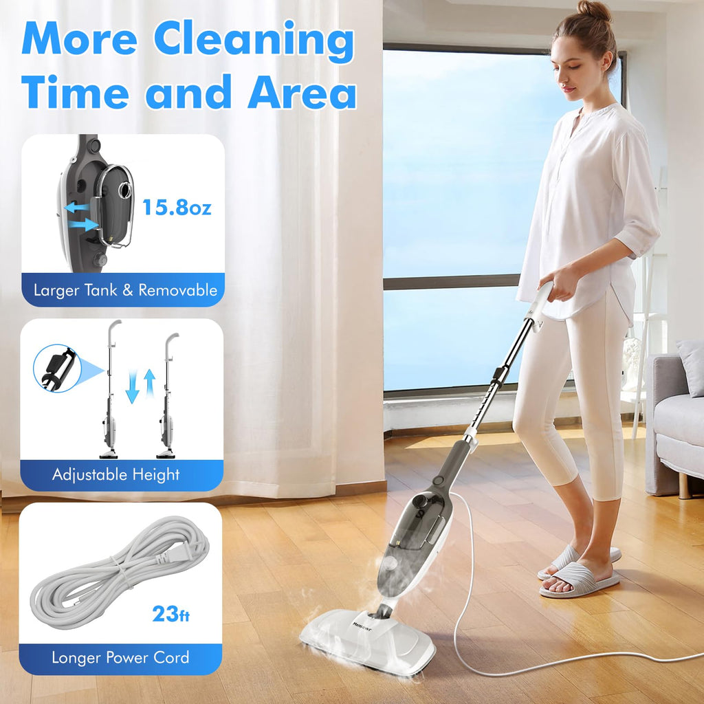 11-in-1 Handheld Detachable Adjustable Steam Mop R5663