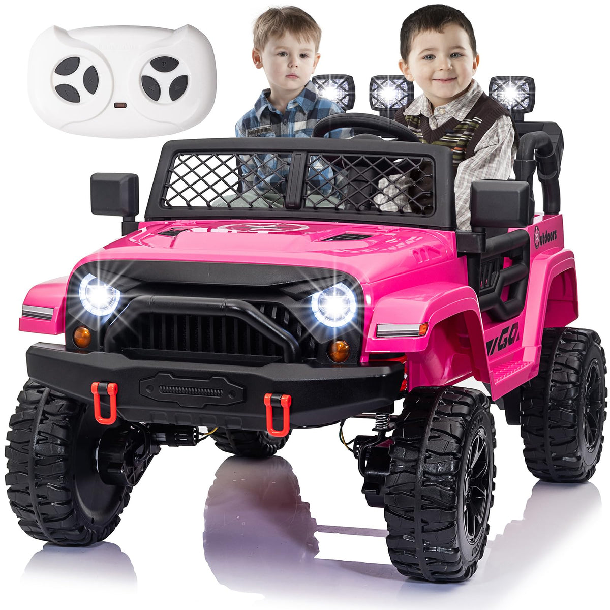 24V 2 Seater Battery Powered Ride On Truck with Remote Control T623834