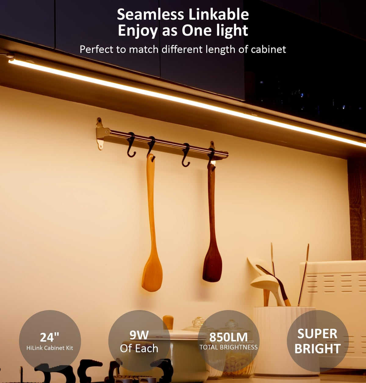 24 Inch Linkable LED Under Cabinet Lighting G157