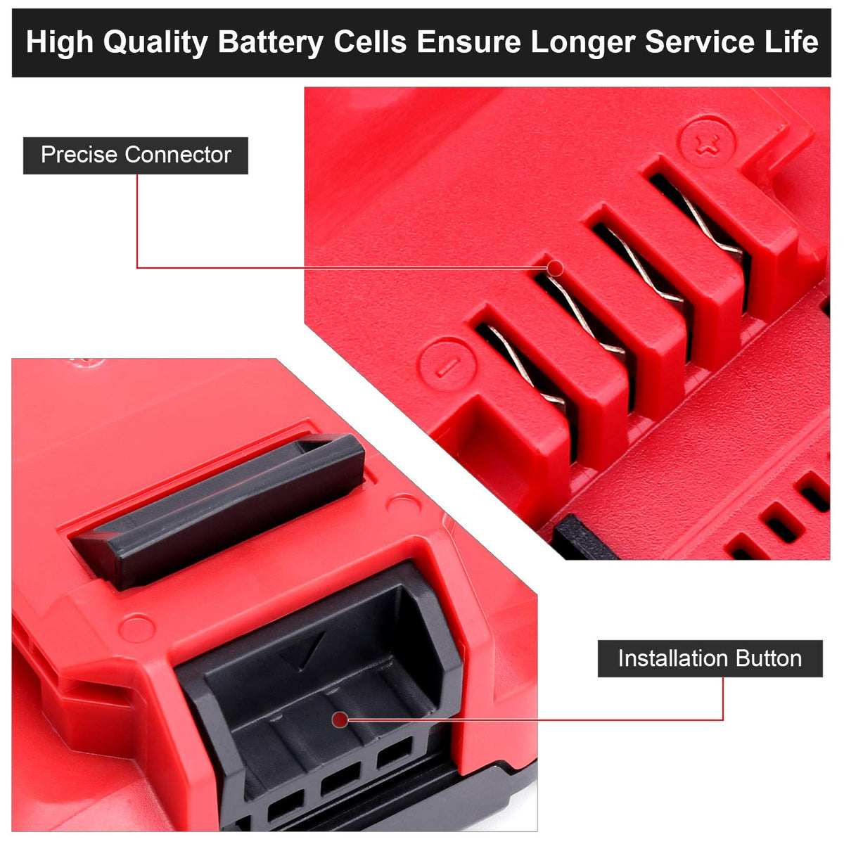 2 Pack 20V Max 3.0Ah Lithium Battery T545