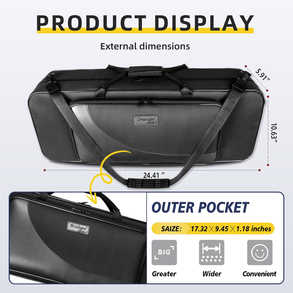 Lightweight Alto Saxophone Case F27458