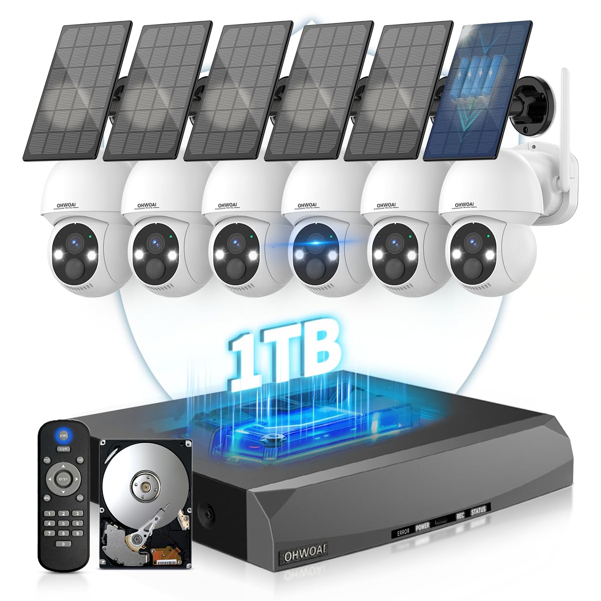 Solar Powered Wireless Security Camera System Z942