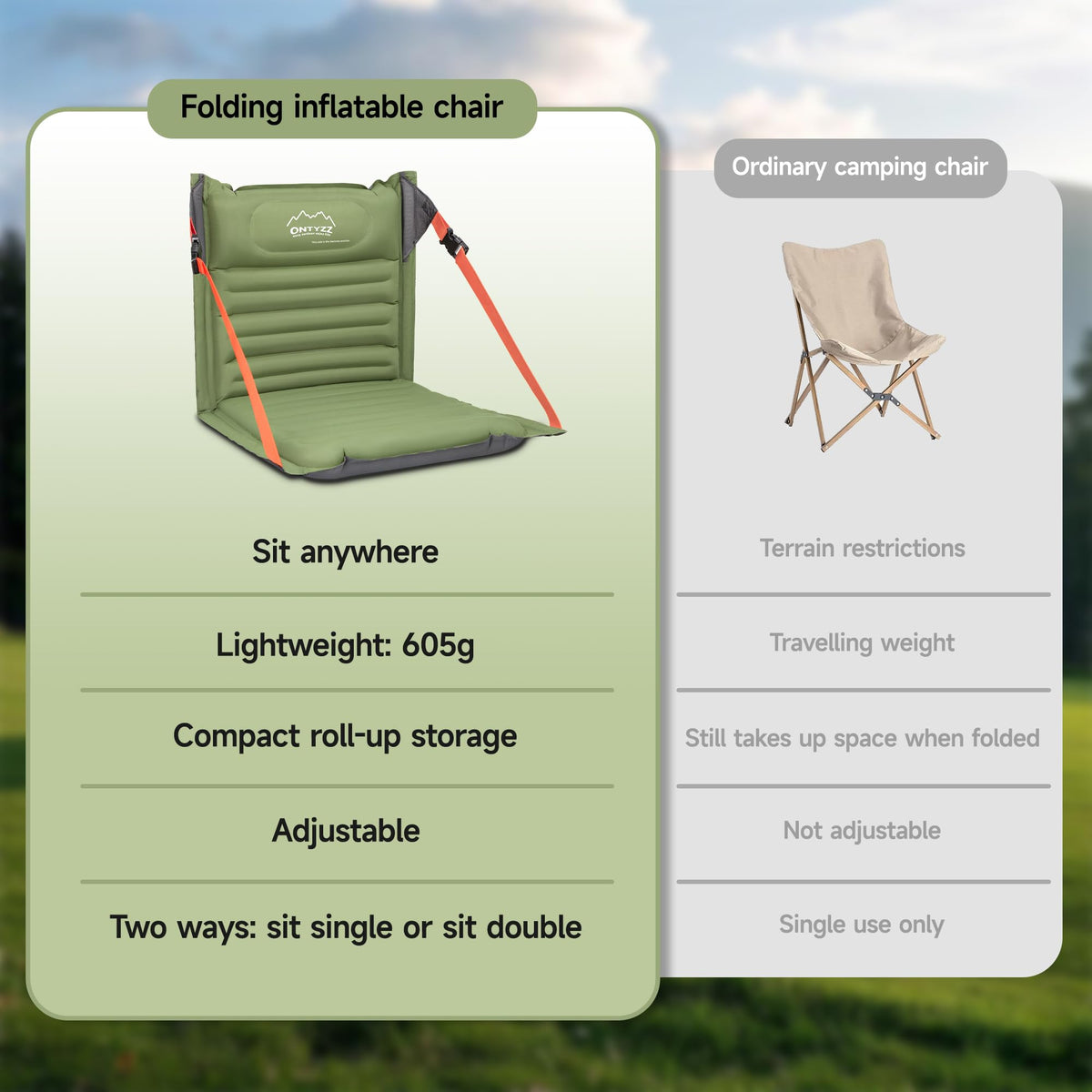 Inflatable Portable Folding Stadium Seat C97592