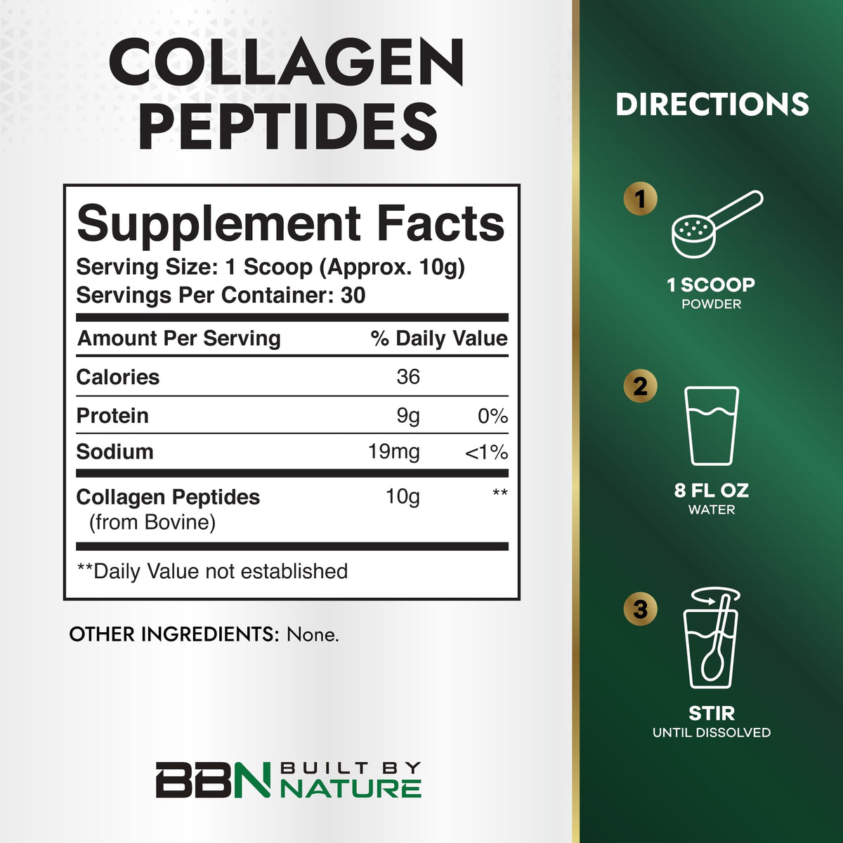 Collagen Peptides Powder Unflavored 10.58 oz E2618