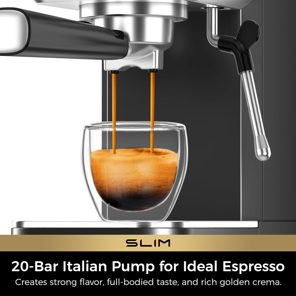 Slim Espresso Machine with Milk Frother F709135