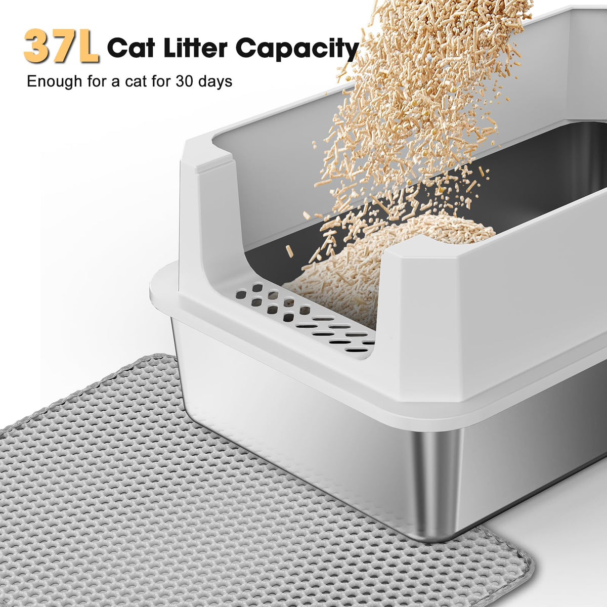 Stainless Steel Cat Litter Box B24623