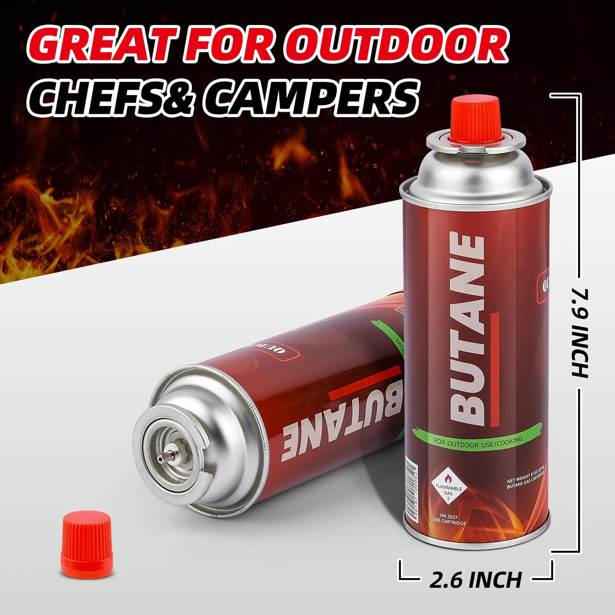 Butane Fuel Canisters 24 Pack I7516