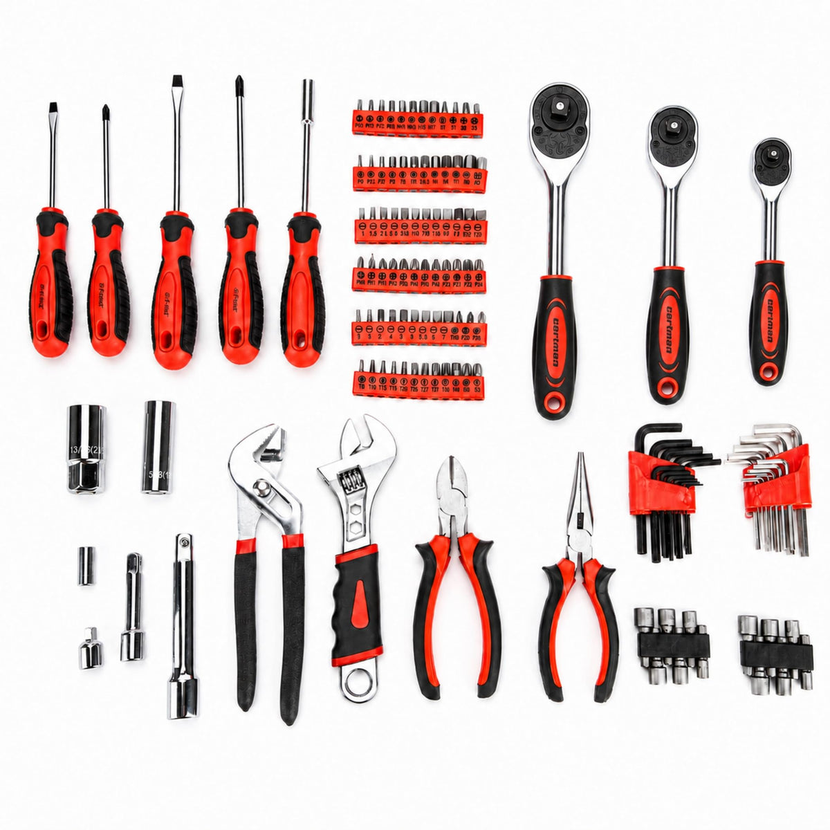 205-Piece Ratchet Wrench Tool Set X460