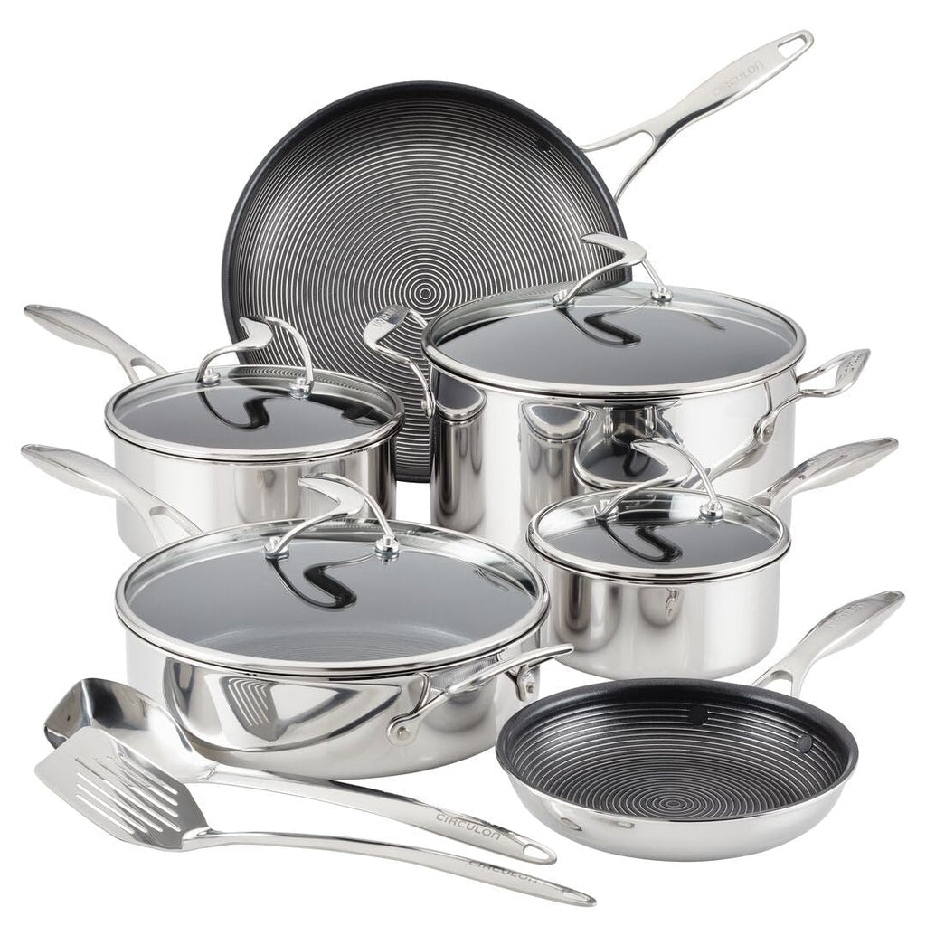 Stainless Steel Nonstick 12 Piece Cookware Set G8078