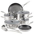 Stainless Steel Nonstick 12 Piece Cookware Set G8078
