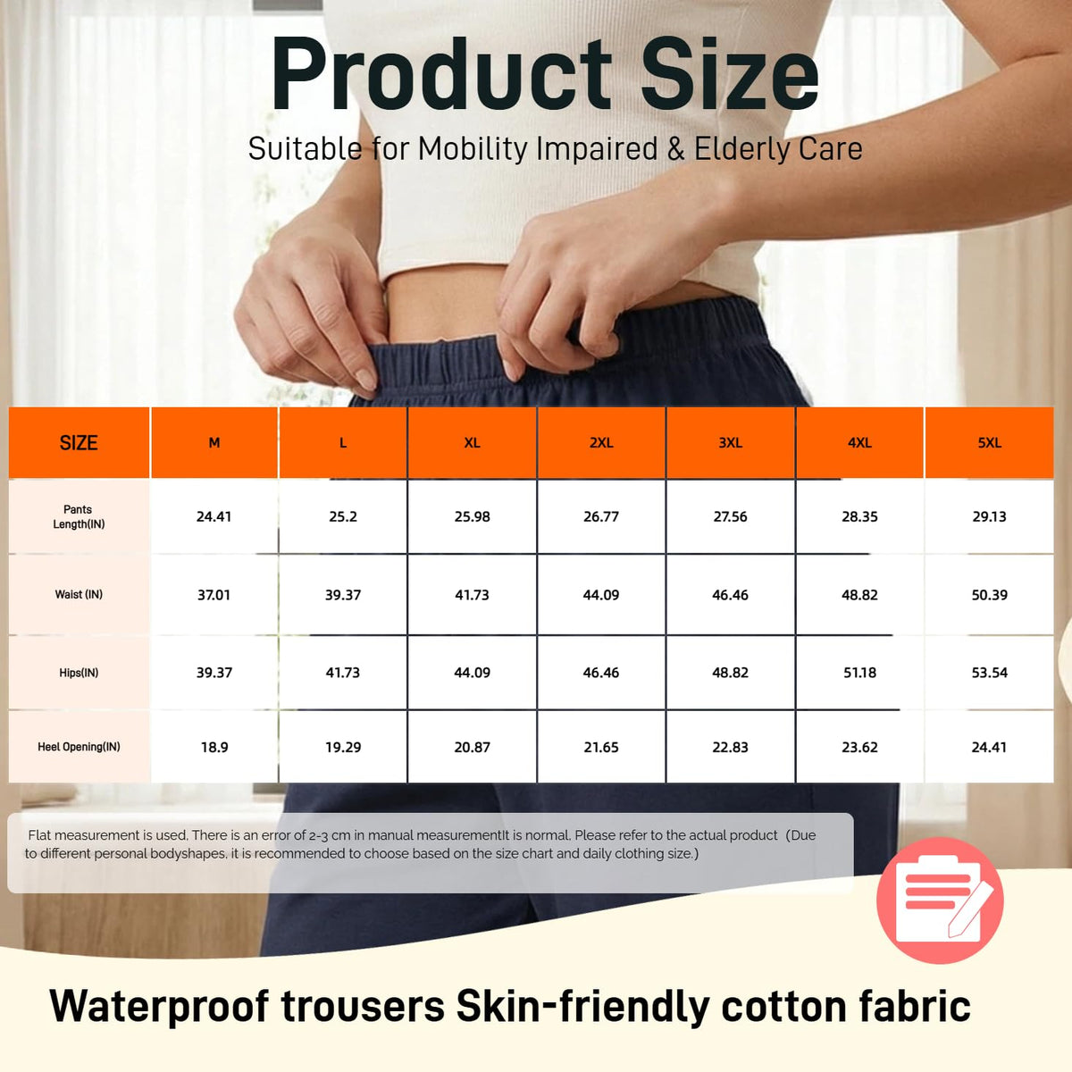 Adjustable Reusable Adult Incontinence Pants A1201
