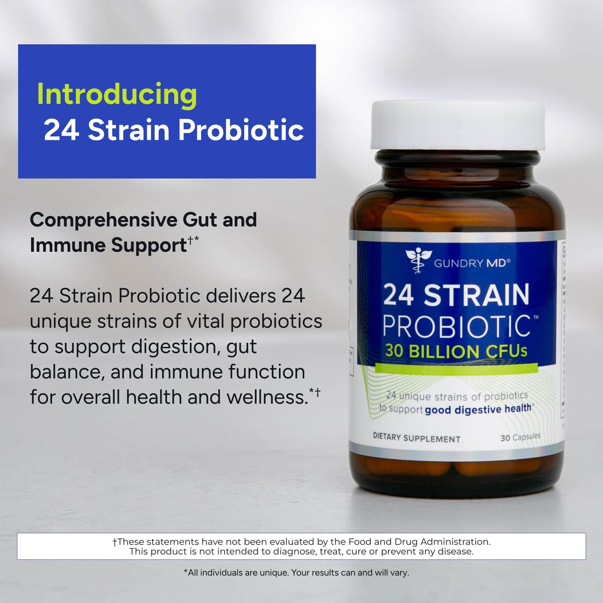 24 Strain Probiotic 30 Billion CFU 30 Capsules M27822