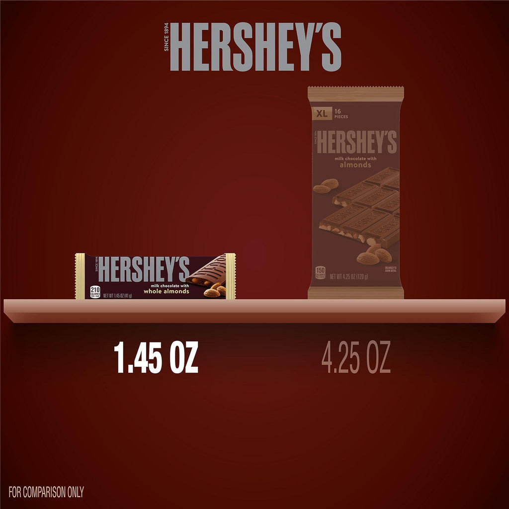 Milk Chocolate with Whole Almonds Candy Bars 1.45 oz 36 Count W510459