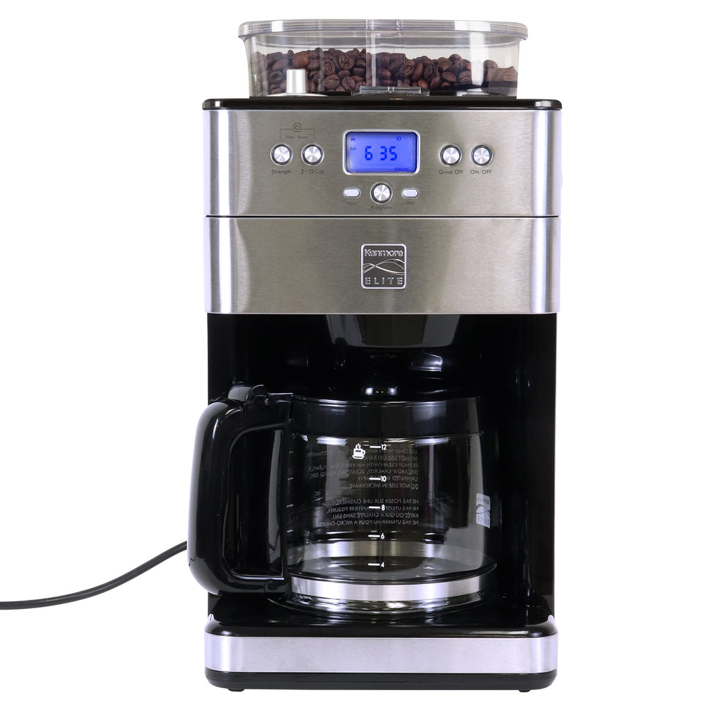 Grind and Brew 12 Cup Programmable Coffee Maker with Burr Grinder D60009