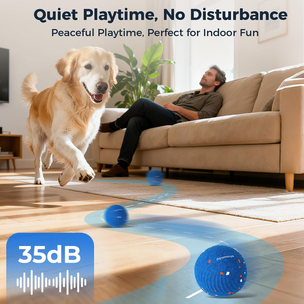 2-Pack Interactive Washable Dog Ball I2165