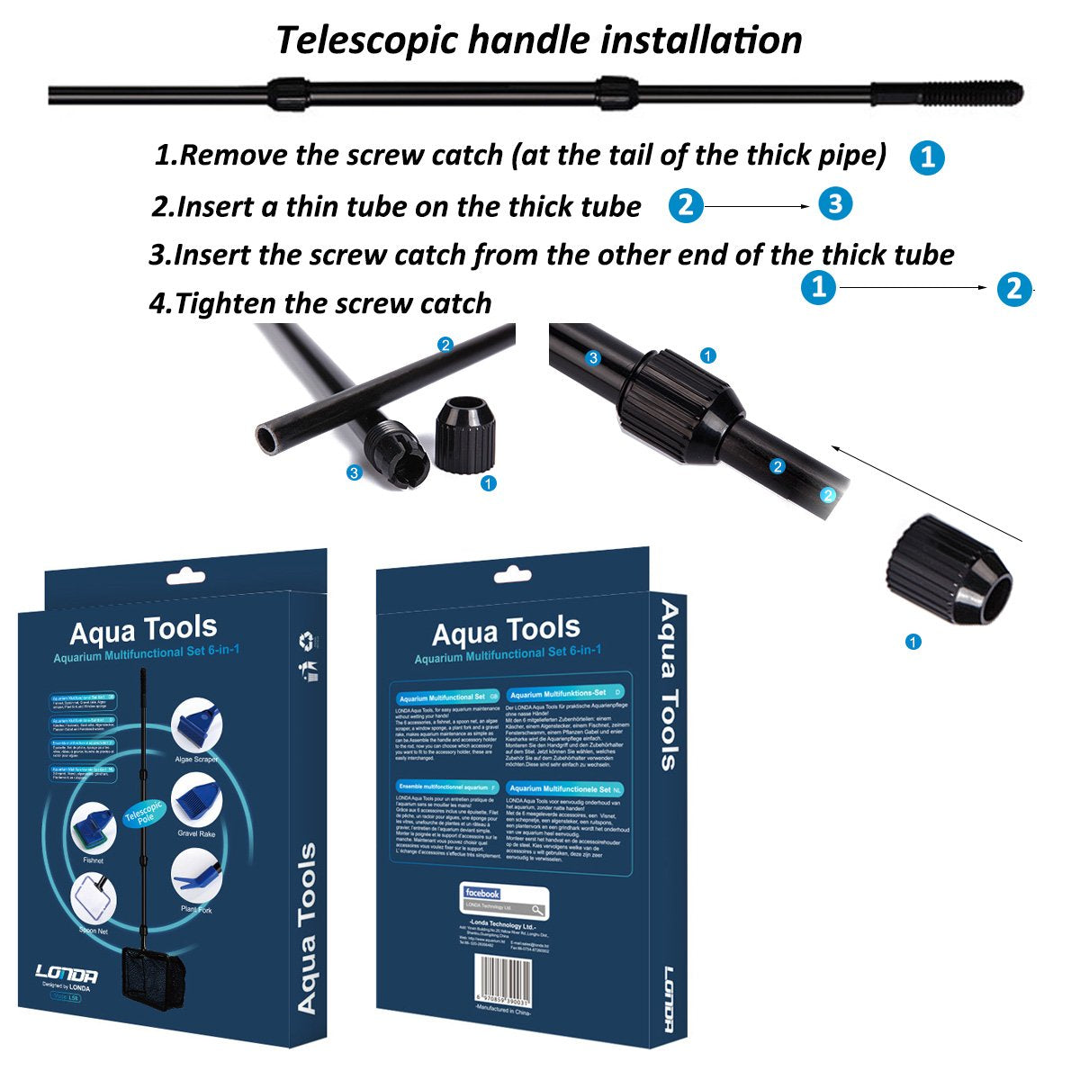 Aquarium Cleaning Tool Set E2535