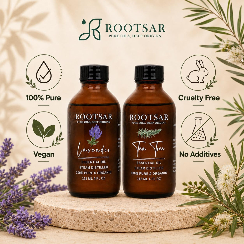 Lavender and Tea Tree Essential Oils Pack of 2 P3110