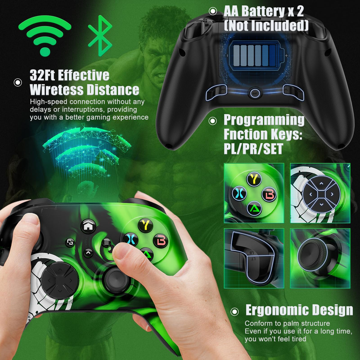 Wireless Controller for X-Box One X|S Series PC O9738