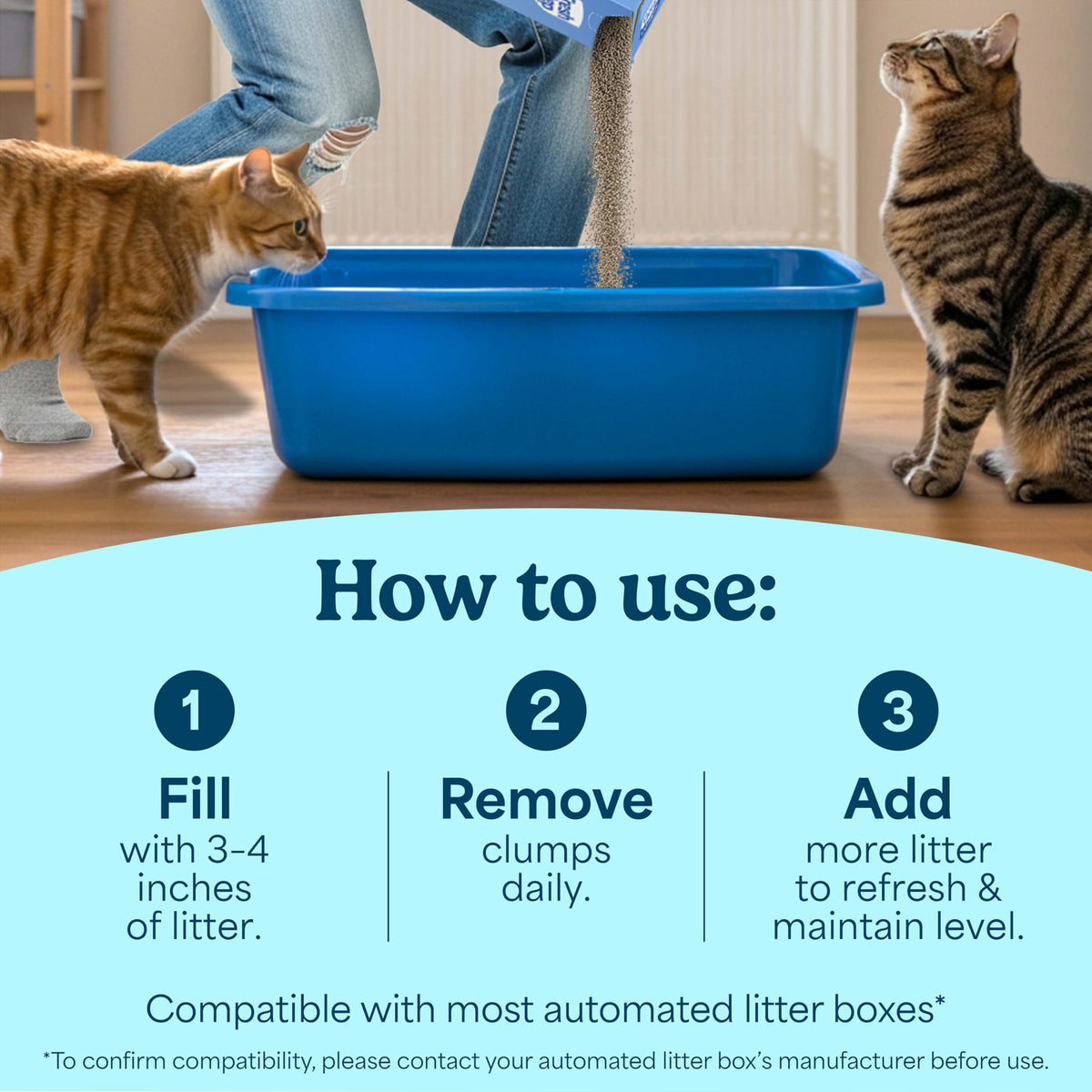 Unscented Clumping Cat Litter with Activated Charcoal, 14 lb C120