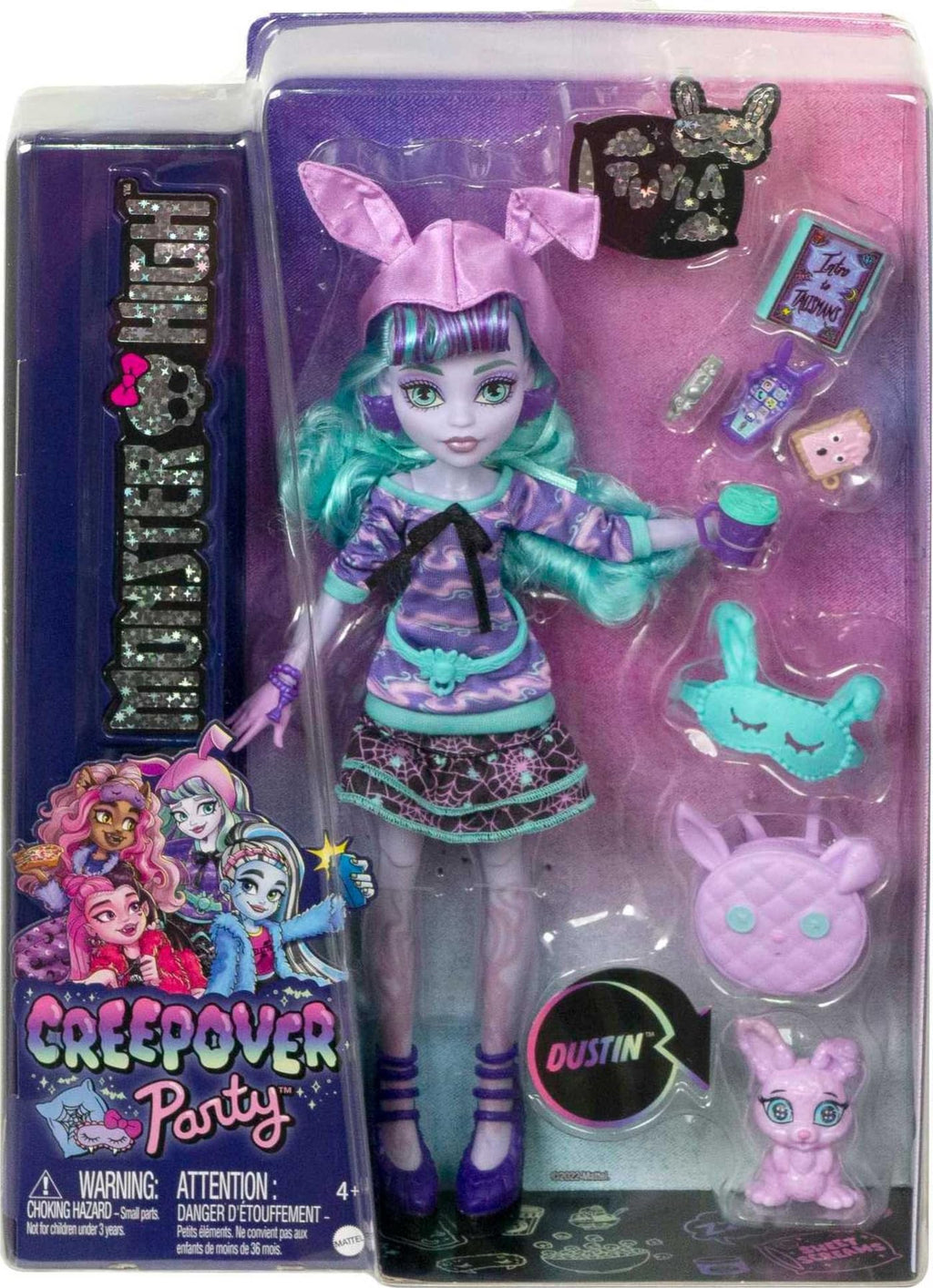 Doll with Pet Bunny, Hoodie, Book & Backpack T37330