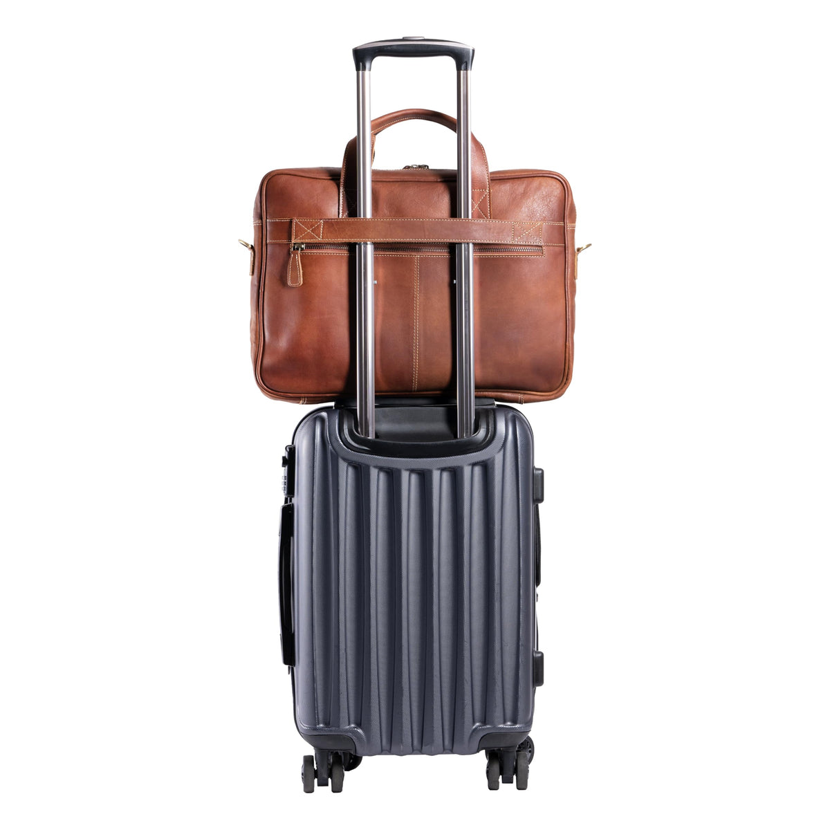 16 Inch Leather Laptop Messenger Bag K4855