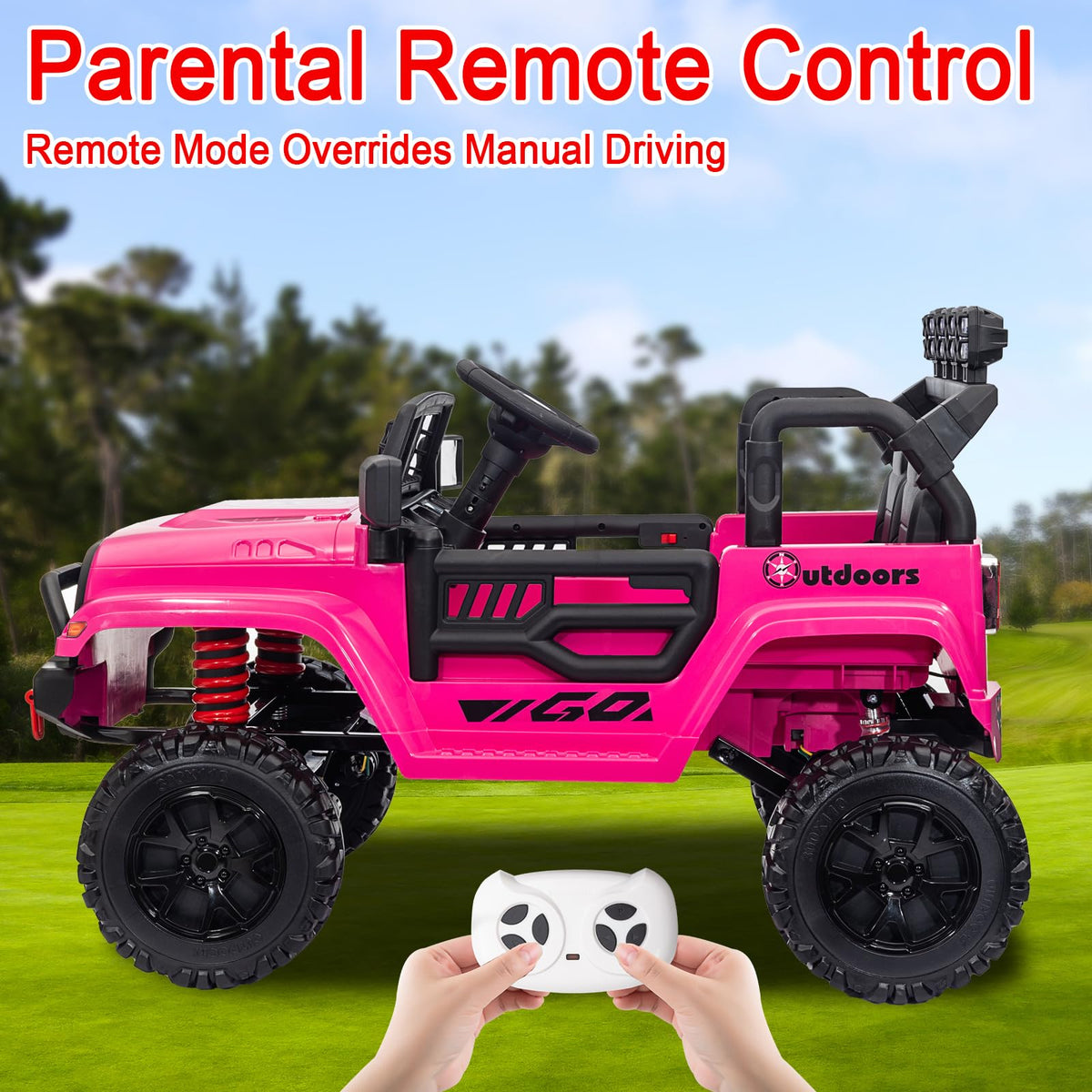 24V 2 Seater Battery Powered Ride On Truck with Remote Control T623834