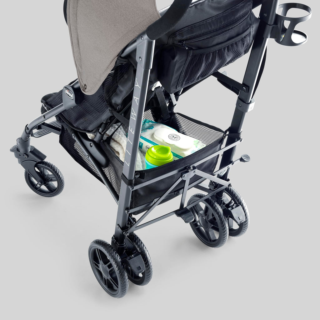 Compact Lightweight Stroller with Storage Basket E355541