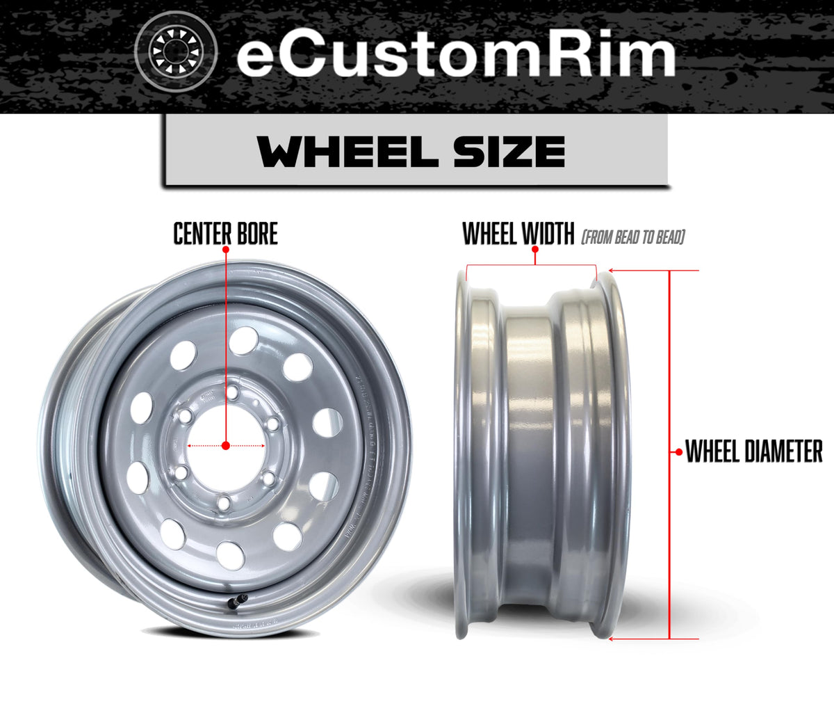 2-Pack Trailer Tire Rim Assembly 4.80-12 12 5 Lug Silver O9435