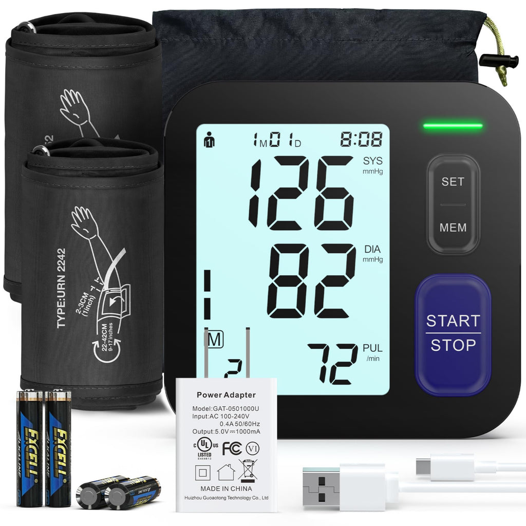 Automatic Digital Blood Pressure Machine with 2 Size Cuffs O403