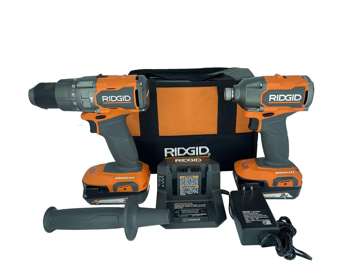 18V Brushless Drill/Driver and 3-Speed Impact Driver Kit with 2.0 Ah Batteries and Charger X58204
