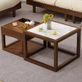 Square Two-Piece Coffee Table Set with Hidden Drawer Storage C78695
