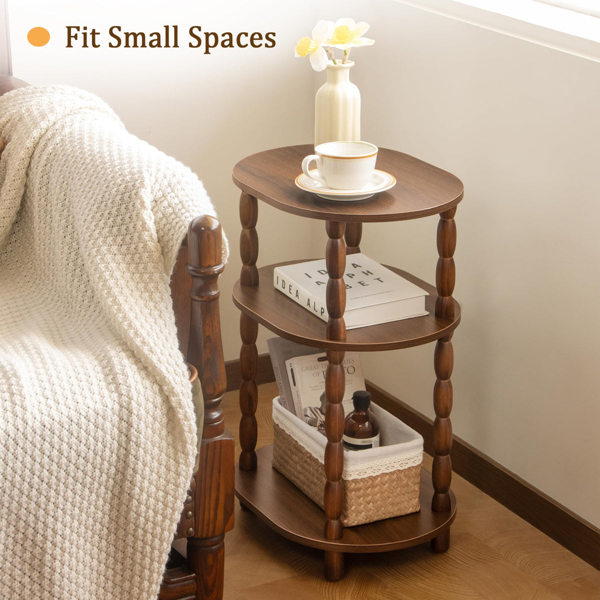 3-Tier Oval Side Table G7634