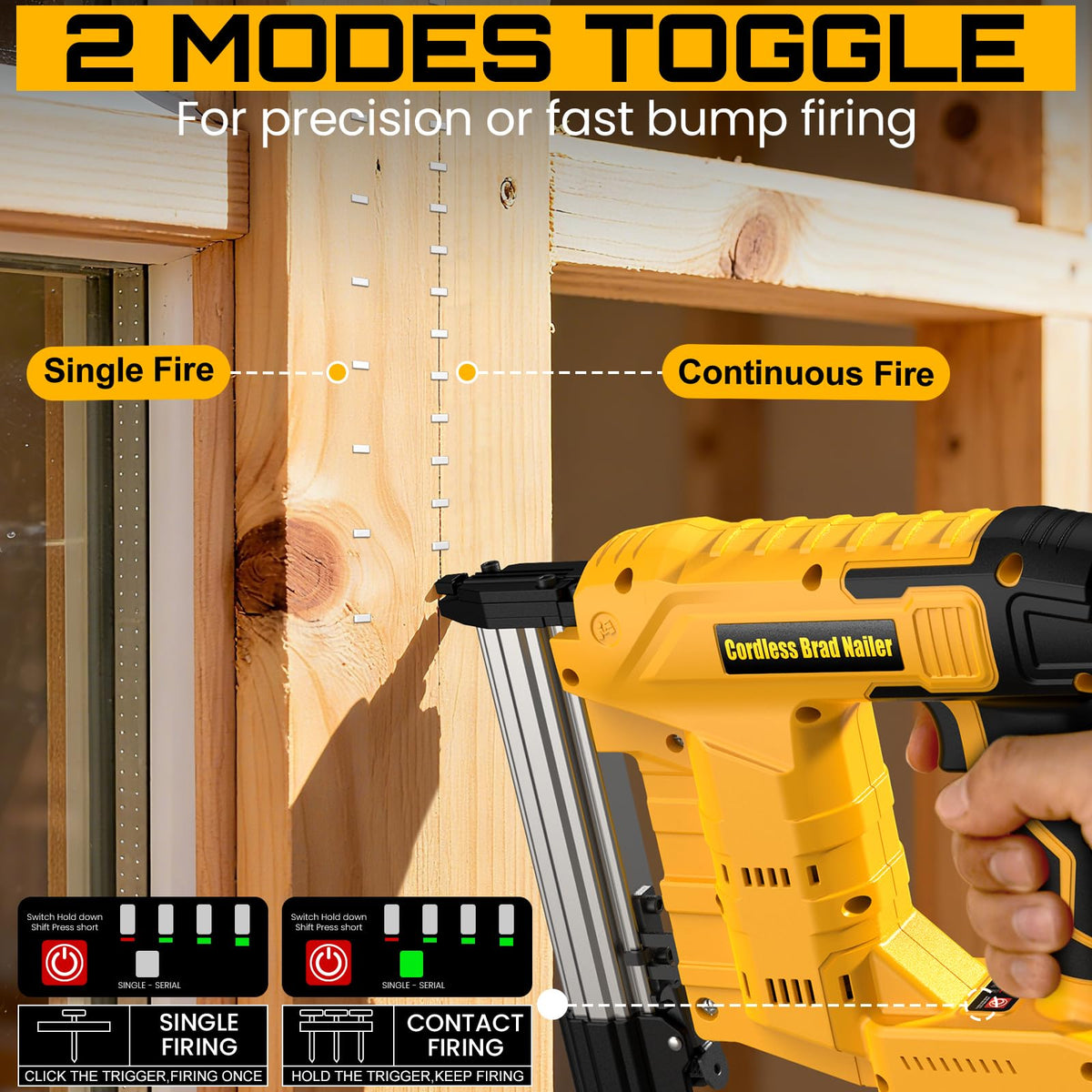 18 Gauge Cordless Brad Nailer & Staple Gun J8712