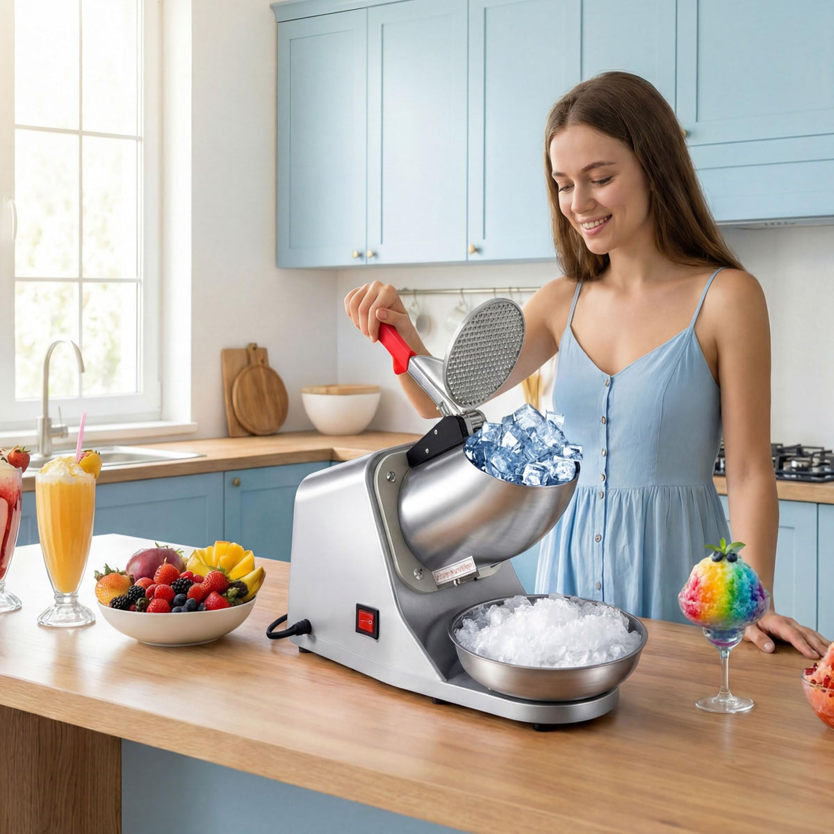 Electric Ice Crusher Shaved Ice Machine U9738