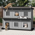 Weatherproof Insulated Outdoor Cat House N812342