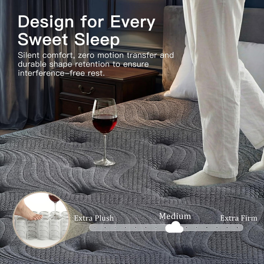 Full Size 12 Inch Memory Foam Hybrid Mattress E1510