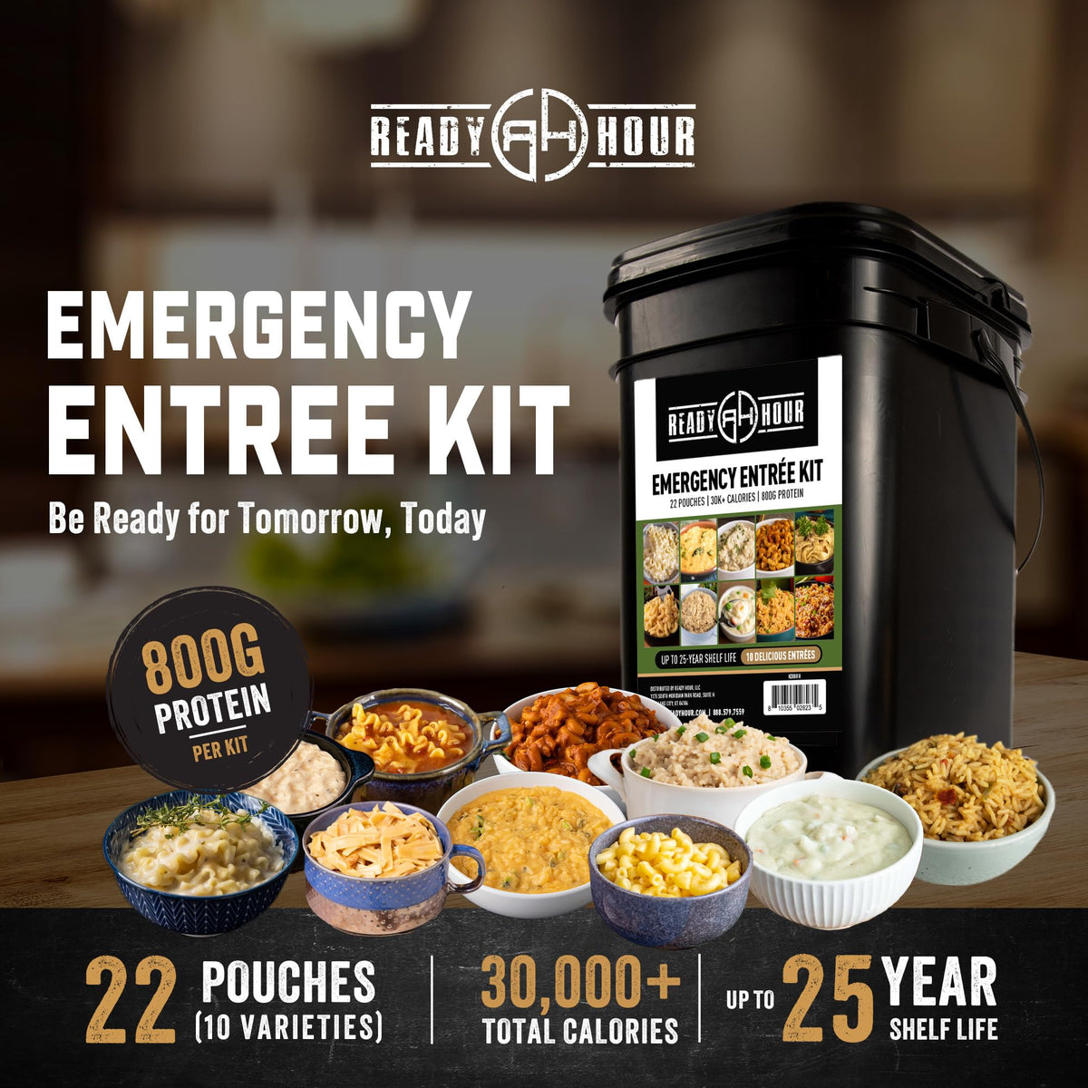 Freeze Dried Emergency Food Supply Bucket O947098