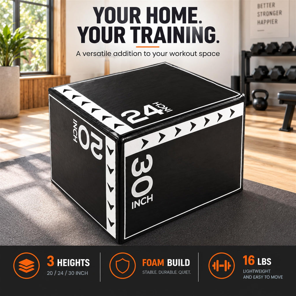 3-in-1 Foam Plyometric Jump Box X42182